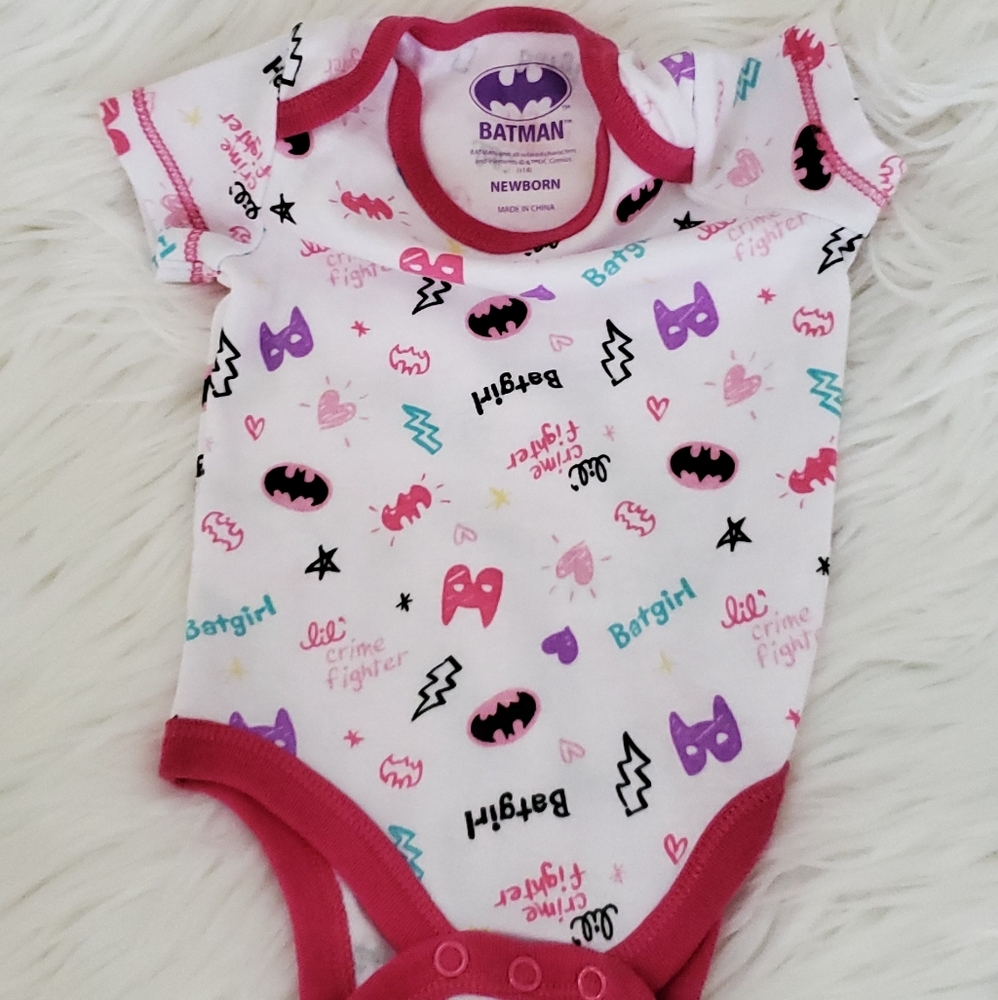 Batman Brand Batgirl Newborn Onesie